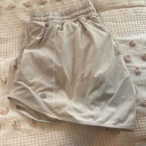 White Lululemon shorts. Size 10 Long